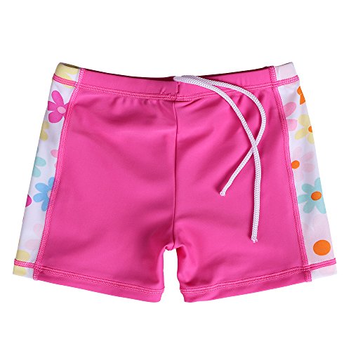 Image of Girls Two Piece Swimsuit Floral UPF 50+ Rash Guard Set Kids Beach Swimwear