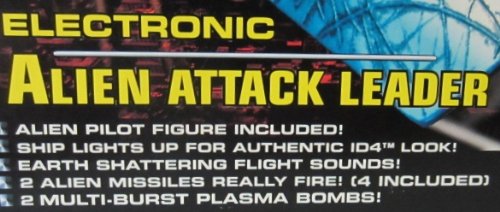 ID4 Independence Day Alien Attacker Leader and Electronic Ship in