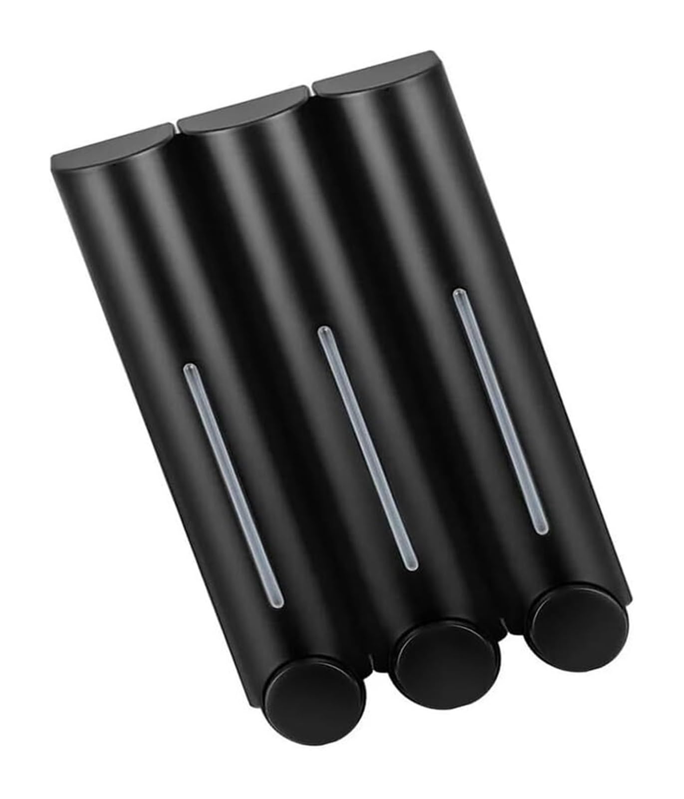 Soap Dispenser, Black Wall Mounted Shampoo & Conditioner Dispenser 350ml