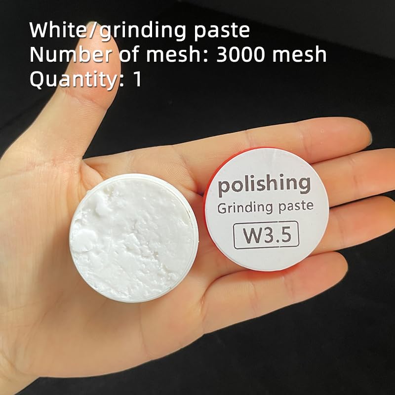 Diamond Grinding Paste; Jadeite Jade Metal polishing Paste; Mirror Grinding polishing Materials; Jade polishing Powder Tools. (White W3.5)