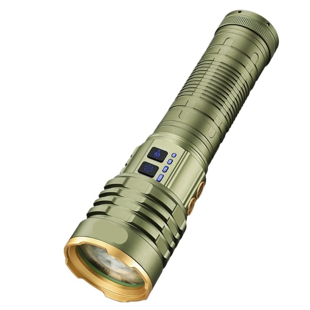 Torcia LED Portatile - Alta Potenza, Ricaricabile, Durevole - Ideale For L'esplorazione All'aperto E L'uso Tattico - Design Ergonomico E Robusto -per uso notturno