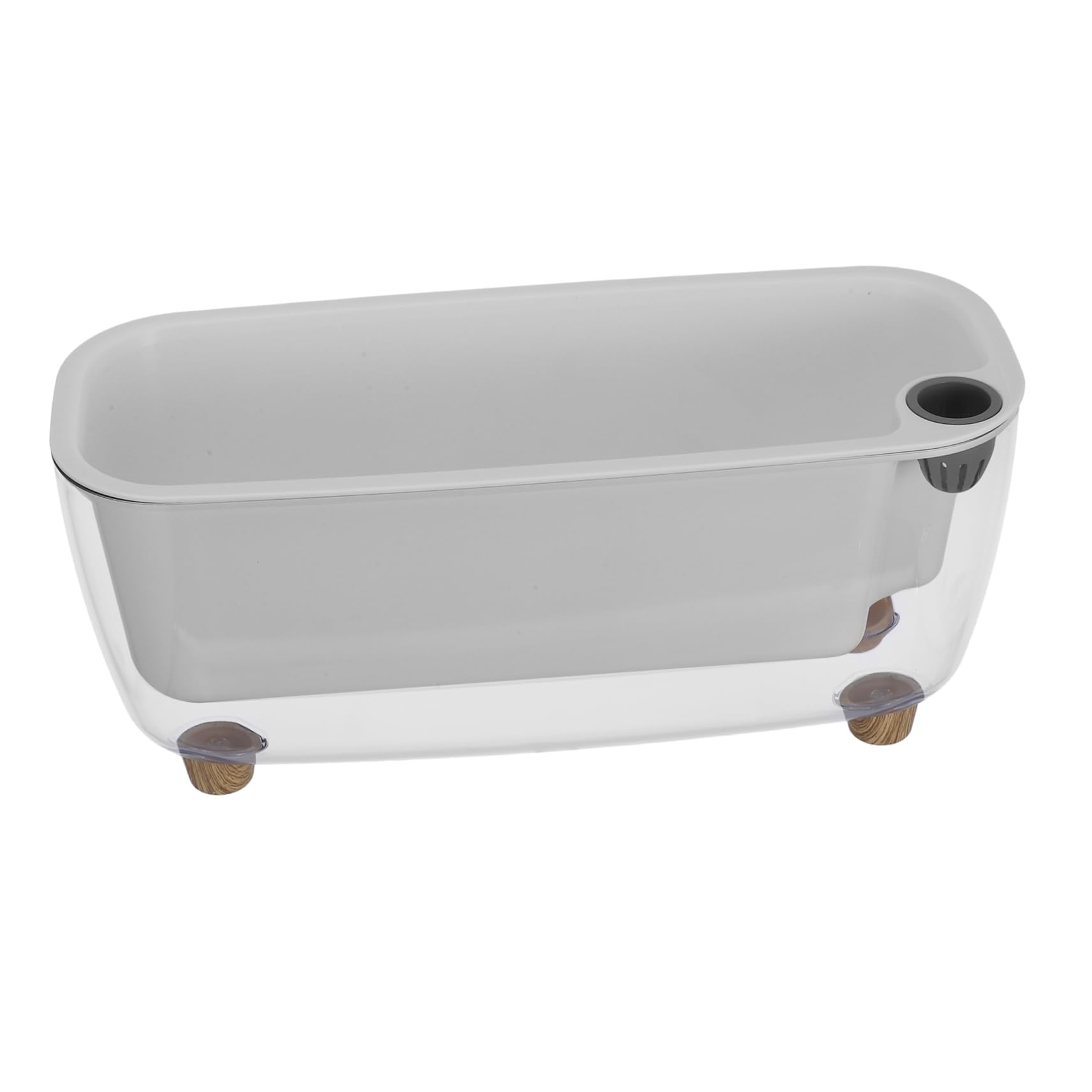 TOYANDONA Pot à Arrosage Automatique Blanc en PP pour Plantes et Fleurs D'intérieur, Design Auto-Irrigation pour Décoration Maison