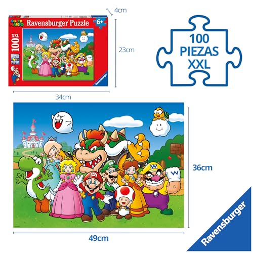 Ravensburger Super Mario - 100 Piece Jigsaw Puzzles for Kids Age 6 Years Up - Extra Large Pieces by Ravensburger - Used condition - Image 3
