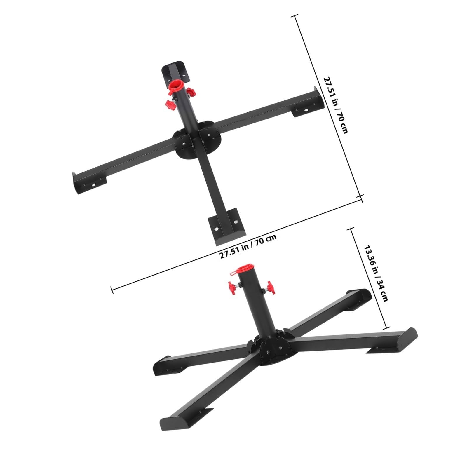 Cabilock Soporte Plegable para Árbol de Navidad, Metal, Negro, Exterior