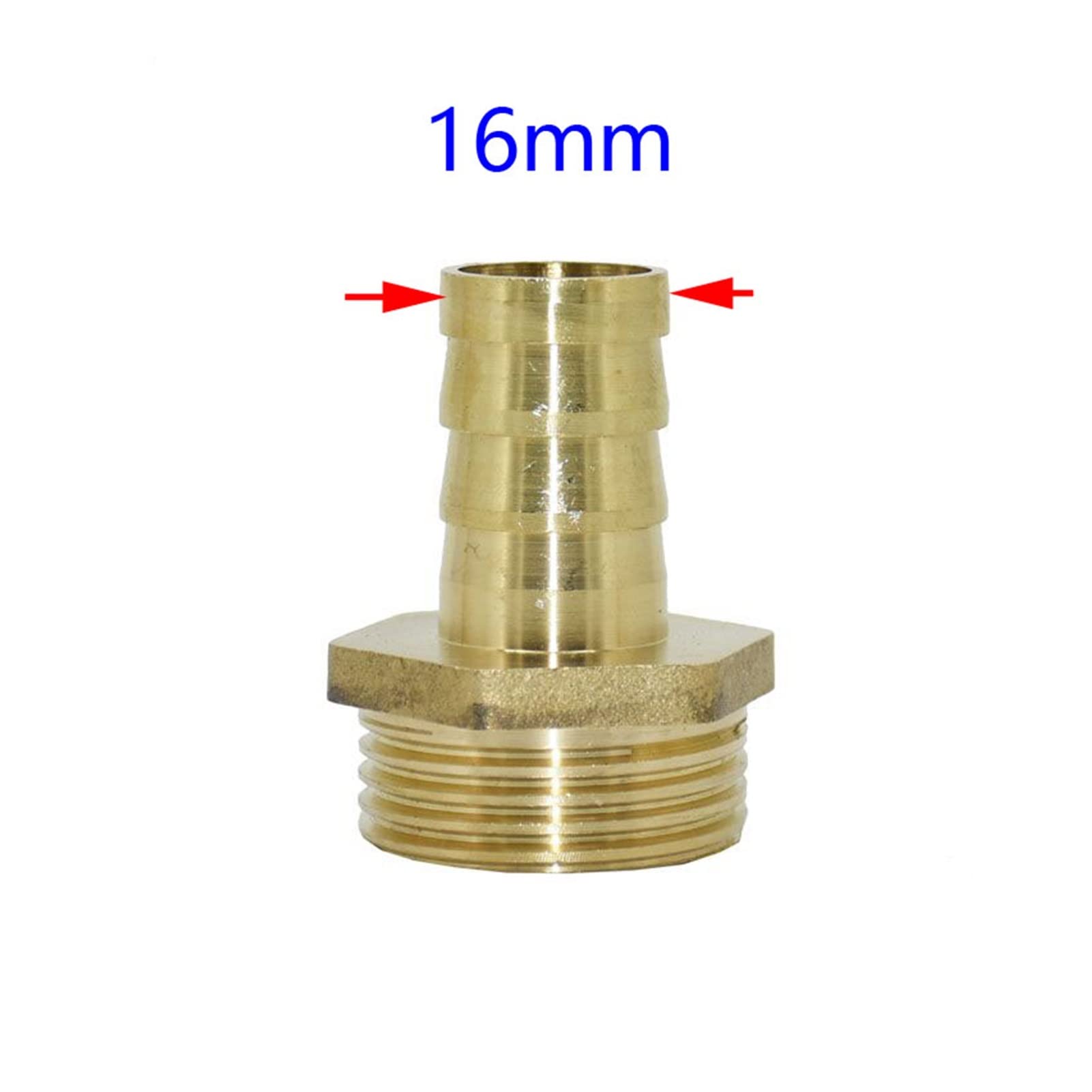 Adaptador de Conector de Utilidad Adaptador de Conector de Manguera Accesorio de Tubería de Latón Roscaho G1" a 16 Mm 19 Mm 25 Mm 32 Mm Manguera Junta de Púas 3/4 1" Manguera Junta Dere Jardín 8 Pieza