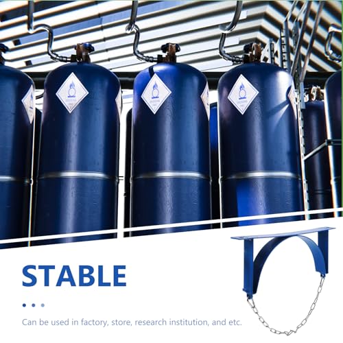 Support mural pour bouteille de propane robuste avec sangle de sécurité - 4
