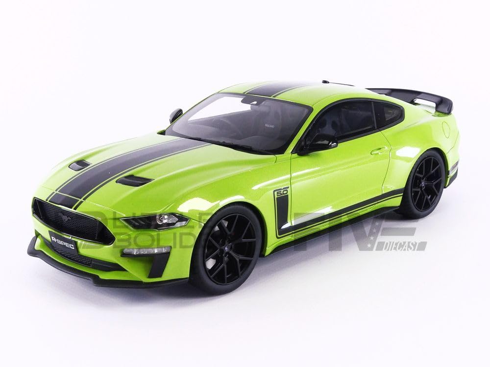 Amazon.com: 2020 Mustang R-Spec RHD Grabber Lime in 1:18 Scale by