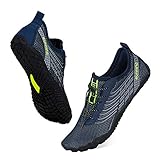  Torotto Unisex Barfußschuhe Fitnessschuhe Weich Leicht rutschfest Laufschuhe Atmungsaktiv Tragbar, Outdoor & Indoor(F1-Blau 7UK/41EU)