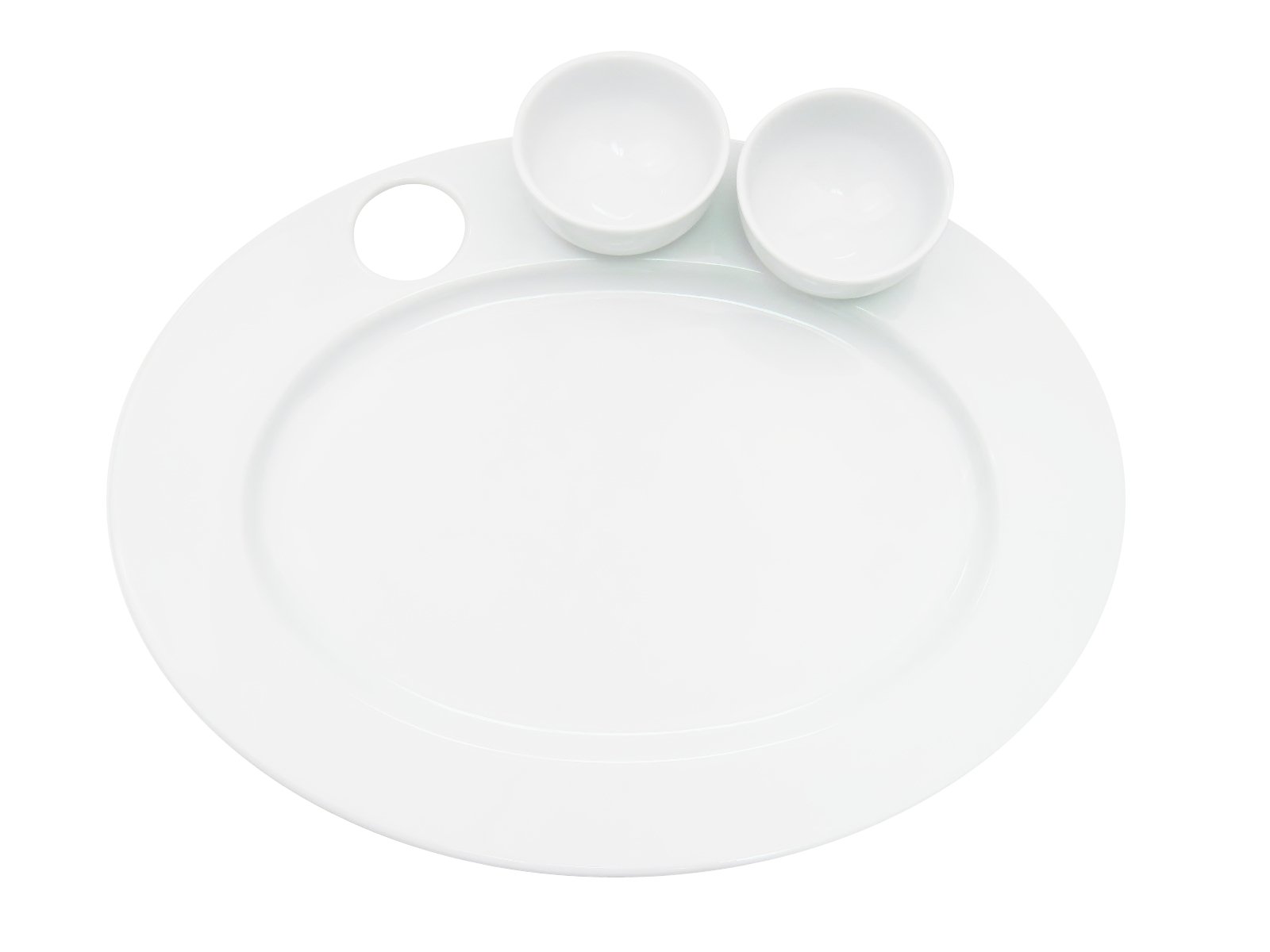 CAC China RCN-42 Clinton Rolled Edge 3 1/4-Inch Super White Porcelain Bowl, 4-Ounce, Box of 36