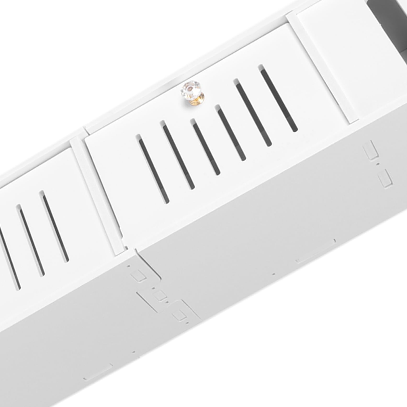 Gabinete de almacenamiento de baño de PVC blanco para espacios pequeños sobre el inodoro, diseño de esquina, solución de almacenamiento compacta y elegante (blanco)