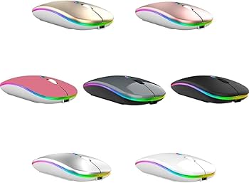 Amazon.co.jp: ワイヤレスマウス 無線マウス 七色ライト付き Bluetooth
