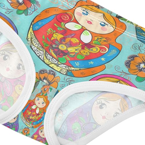 Colorful Nested Russia Dolls Toddler Girls's Underwear 2T 202c12344