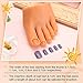 Silicone Practice Foot Nail Practice Training Foot Half Foot Mannequin Nail Practice Fake Foot Model for Acrylic Nails Art Training Display, Left