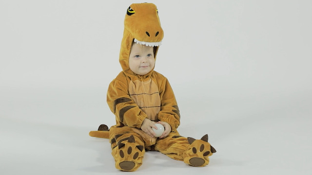 Disfraz enterizo de dinosaurio para bebé y niños pequeños miniatura 6