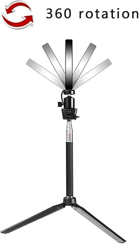 Miniatura 2 de Luz de relleno 1610.2 in LED anillo luz de teléfono móvil Selfie luz de relleno de anclaje luz de video en vivo + trípode pequeño + palo selfie