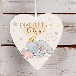 Disney Dream Big Dumbo Heart Plaque Magical Beginnings Baby Nursery DI399