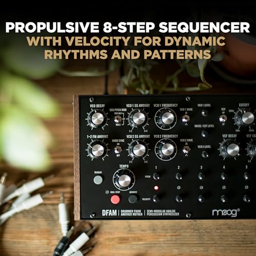 moog dfam semi-modular analog percussion synthesizer 8 step se