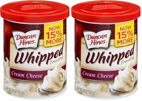Duncan Hines Whipped Cream Cheese Frosting, 8-14 OZ Cans (Pack