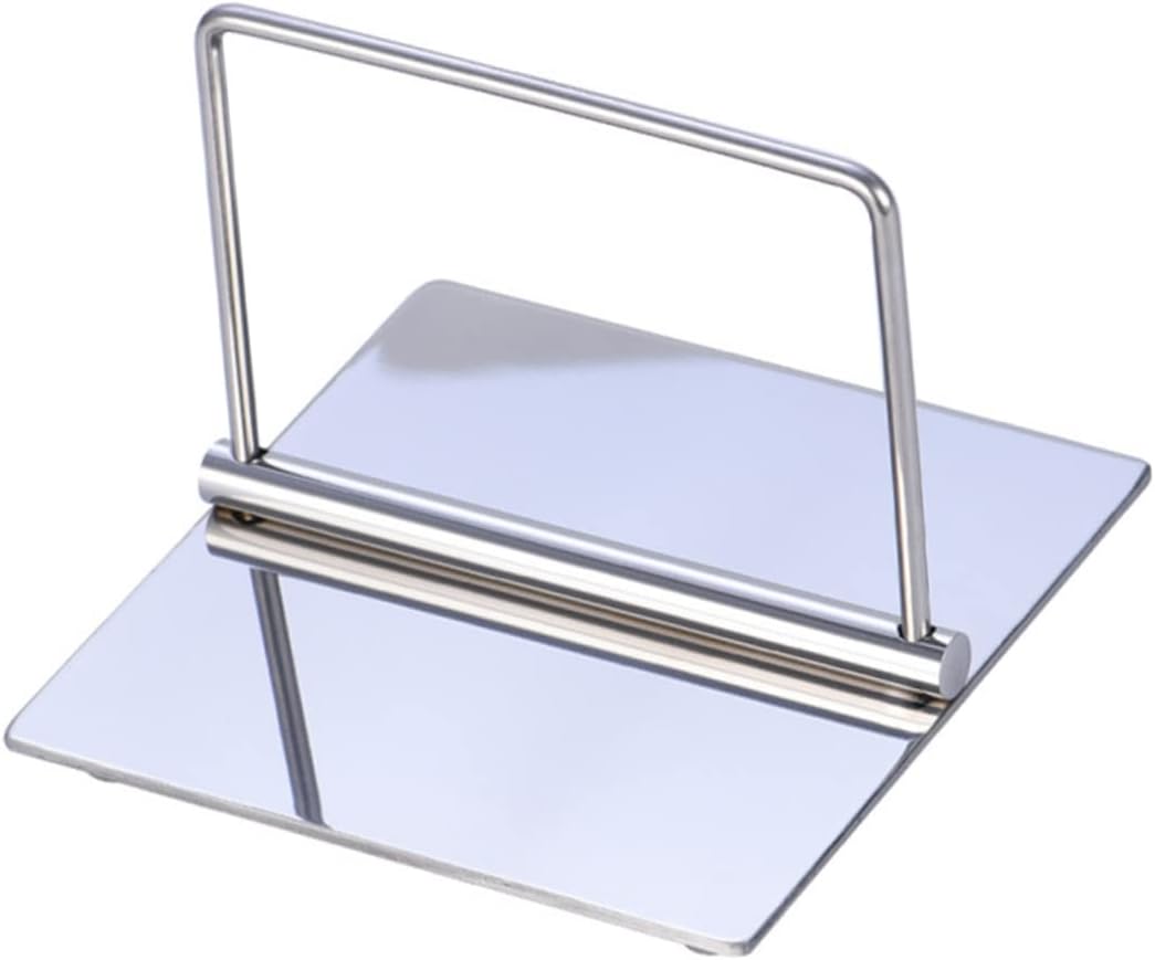 Vaguelly Stainless Steel Napkin Holder Rack Tissue Paper Stand for Kitchen and Dining Sturdy and Elegant Design Easy to Clean 1-Piece Silver
