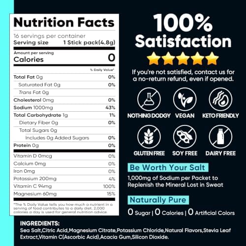 Venture Pal High Sodium Sugar-Free Electrolytes Powder Packets, 16 Sticks — view 7
