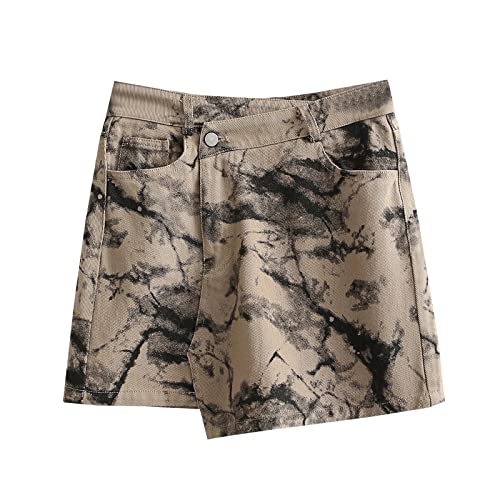 Women's Denim Skirt Summer Denim Skirt Retro High Waist Slim A-line Skirt Summer