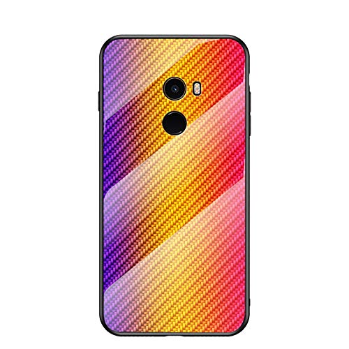 MadBee Cover per Xiaomi Redmi Note 7 [con Pellicola Proteggi Schermo],Custodia Protettiva in Vetro Temperato 9H [Cielo Stellato] + Cornice Paraurti in Silicone Morbido Cover Case (Stellato Viola