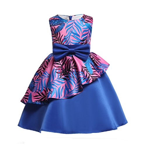 Vestidos de dama de honor de boda para niños con volantes y falda irregular