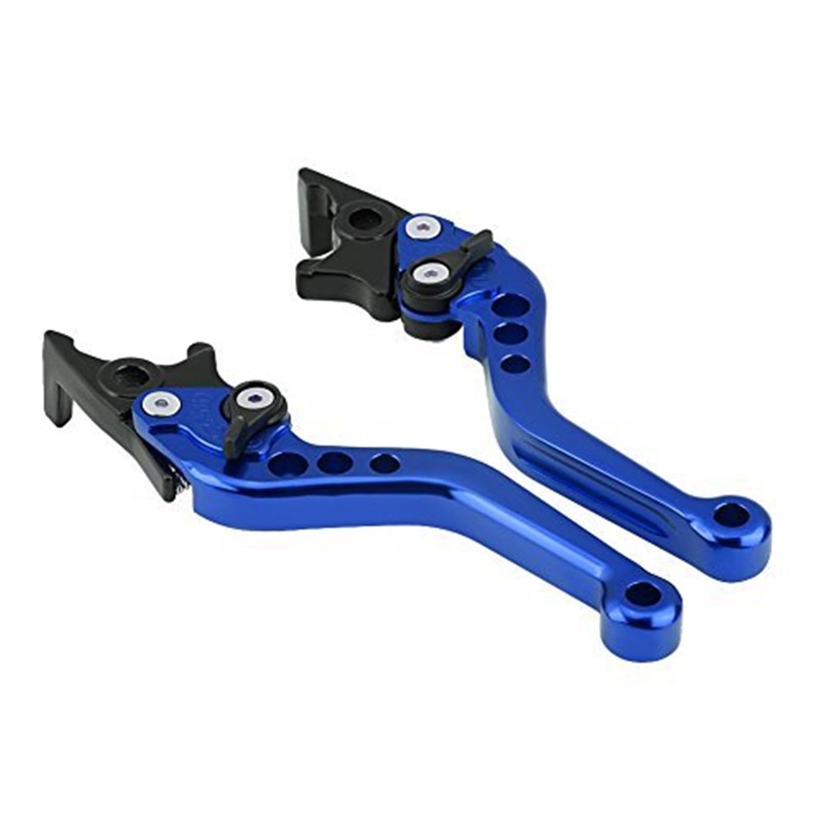 FLBZBLKASL Motorcycle Short Brake Clutch Levers Brake Lever Set, Motorbike, Dual Disc, 1 Pair CNC Aluminum Motorcycle Scooter Modification Double Universal