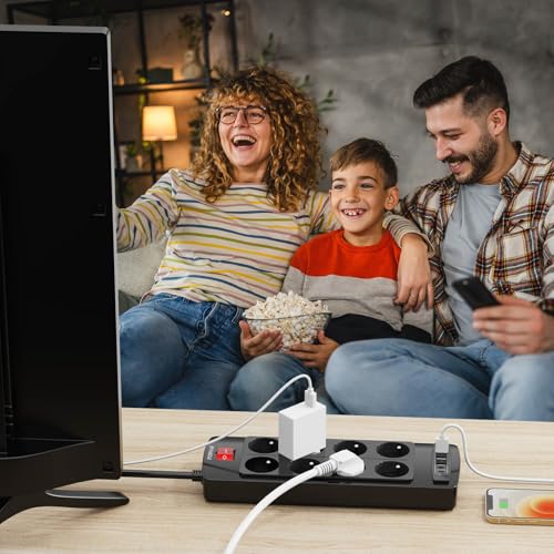 Multiprise 12-en-1 POWSAF pour brancher tous vos appareils sans manquer de prise - 7