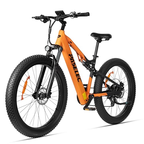 PASELEC Electric Bike for Adults, 1000W Peak Motor, 27.5'' x 3.0' City Cruiser Ebike, 768Wh...