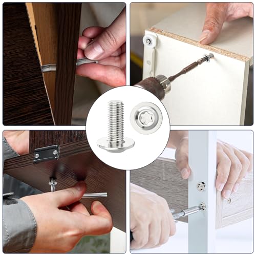 20 Stück M4 x 30 mm Linsenkopfschrauben mit Flansch Torxantrieb Edelstahl A2 V2A Schrauben Vollgewinde mit Torx Schlüssel