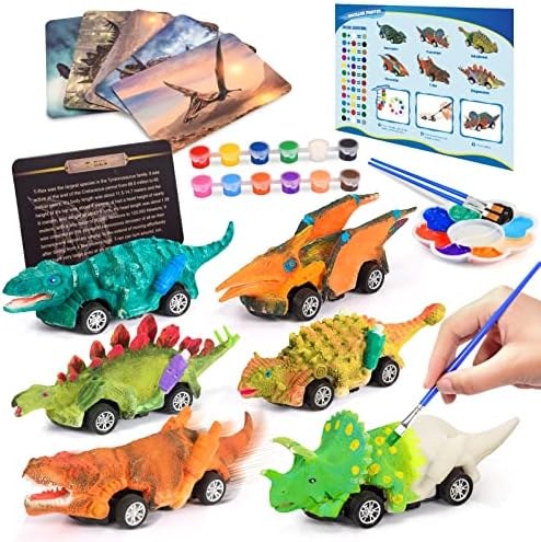 Toys for 3-12 Year Old Boys,Wikitor Dinosaurs Painting Kits for Kids Girls Age 4-12 Crafts for Kids 3-12 Dinosaur Party Favors Painting Kit for Kids 4-12 Year Old Boys…
