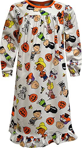 Komar Kids Girls Peanuts Great Pumpkin Charlie Brown and Friends Halloween Nightgown
