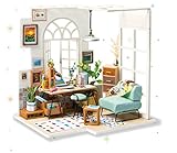 【Más muebles realistas】 Sofá, mesa, computadora, taburete, silla, cajón, libro, plantas, lámpara de mesa y otras partes que se muestran en la foto. Cada parte es vívida como los muebles reales.
