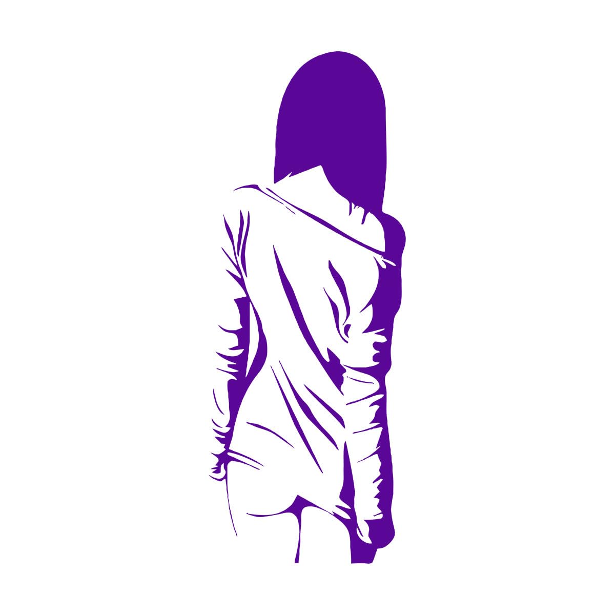 Sexy Girl Wall Decals Home Decor Woman Bedroom Romantic Home Decoration Accessories for Living Room Vinyl Wall Stickers Extra Large - 55x142cm