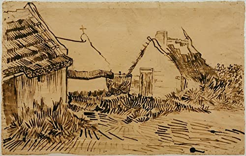Affiche Toile Häuser Vincent Van Gogh Art Portrait Mural 60x90cm