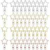 Taille et contenu:Le clip du porte clés en forme d'étoile mesure environ 44mm (1.73 pouces) de long, étoile:24.5 x 26 x 6mm (0.96 x 1.02 x 0.24 po). Livré avec une boîte en carton souple