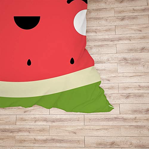 Parure de lit pastèque en polyester doux et durable pour chambre d'enfant - 6