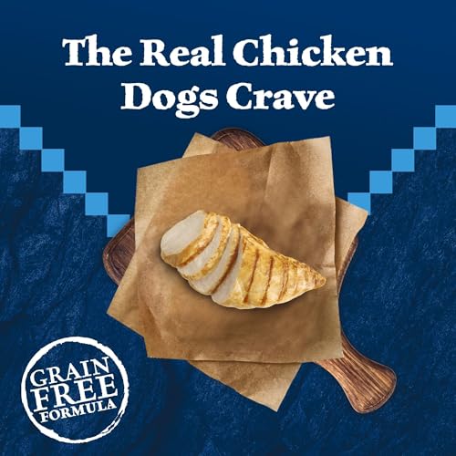 Blue Buffalo Wilderness Adult Hochprotein-Trockenfutter für Hunde mit echtem Huhn, getreidefrei, natürlichen Inhaltsstoffen, Huhn, 10,9 kg Beutel