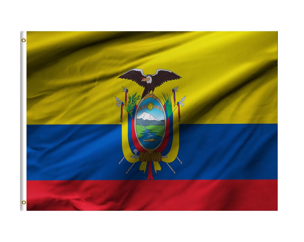 Ecuador Flag For Indoor Outdoor Home, Office & Events (80x140cm)