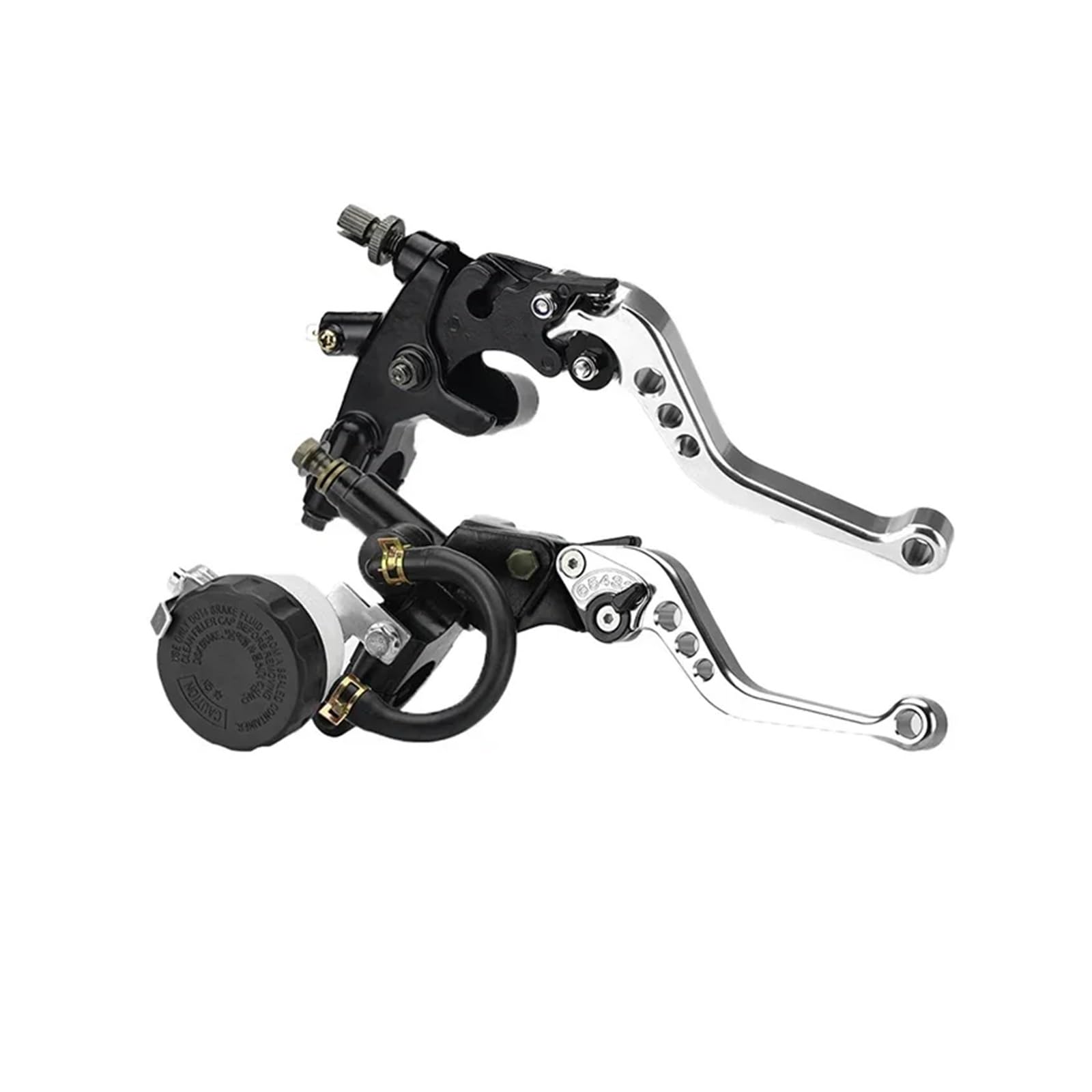 WKDYRIWO Universal CNC Motorcycle Adjustable Clutch Brake Master Cylinder Reservoir Levers Kit for Yam&aha for KA&WASAKI 7 8" 22mm Handlebar Motorcycle Brake Clutch Levers