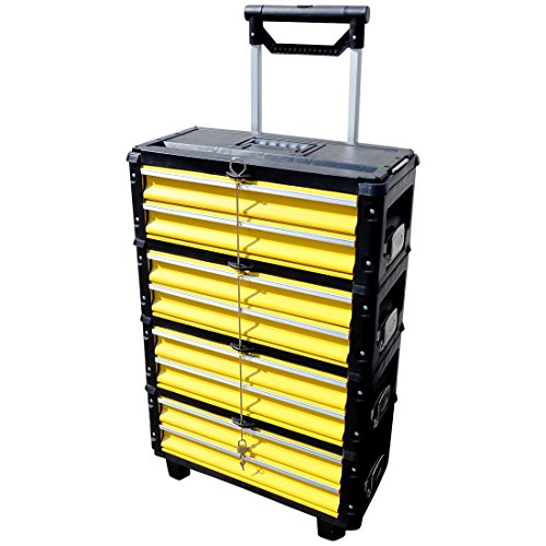 AS-S 305BBBB Valise à outils en métal XXL avec verrouillage de tiroir et cadenas