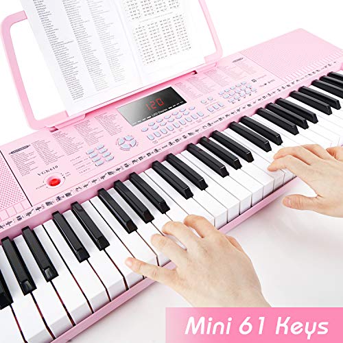 Vangoa VGK610 Clavier de Piano, 61 Mini Touches Clavier Portable Musique pour Débutant avec Microphone, 3 Modes d… - Les Beatles, Paul McCartney, John Lennon, RIngo Starr, George Harrison Vangoa VGK610 Clavier de Piano, 61 Mini Touches Clavier Portable Musique pour Débutant avec Microphone, 3 Modes d… – Image 4