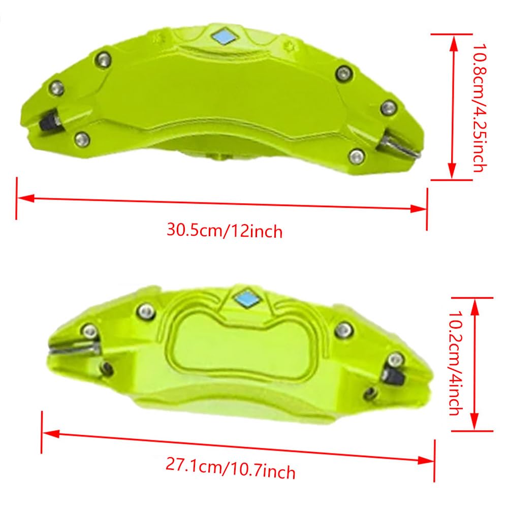 Cubiertas de pinza de aleación de aluminio para buje de rueda de 19 y 20 pulgadas, cubierta de pinza de freno delantera y trasera, color rojo, compatible con Tesla Model Y 2021-2024, compatible