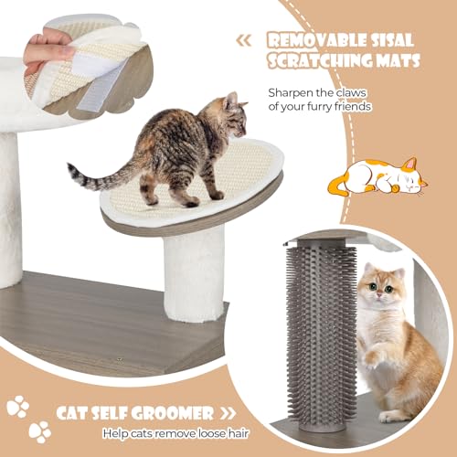 PETSITE Árbol para Gatos con Caja de Arena y Rascador 52 in miniatura 6