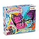 DIAMONDZ CRYSTAL PAINTING Butterfly - Diamond Painting Kinder Schmetterling Set mit Rahmen, DIY Diamant Malerei Bastelset, Mosaikherstellung für Kinder 36x27cm