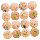 OSALADI 50 Stück Dicke Runde Kraft Zeichenpapiere Skizzenblöcke für Kunstbedarf Geeignet für Künstler Schule und Büro für Buntstifte Aquarell und Mehr