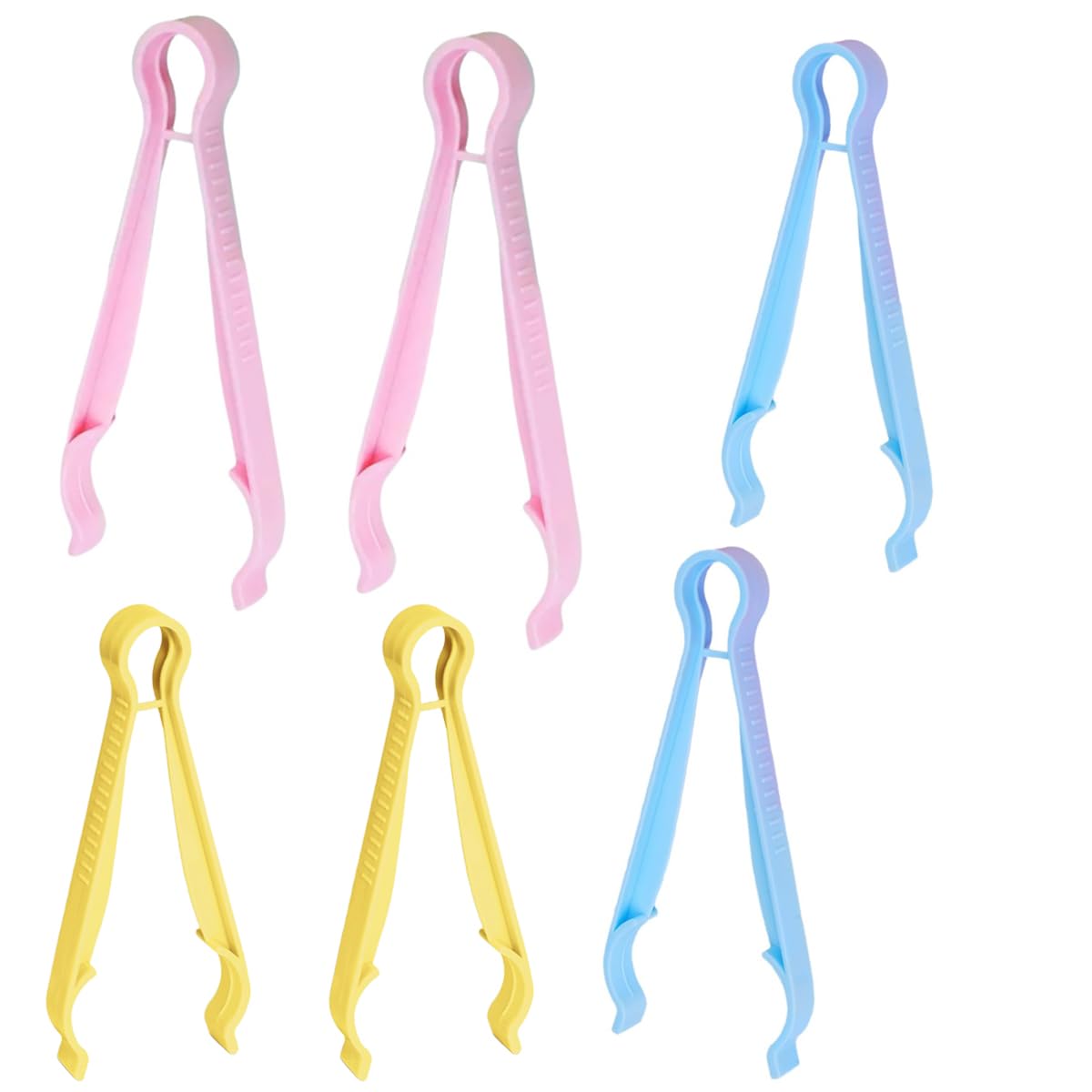 DINGFENG 6 Pcs Baby Bottle Tongs, Non-Slip Infant Feeding Bottle Clip, Heat Resistant Multifunction Bottle Tongs