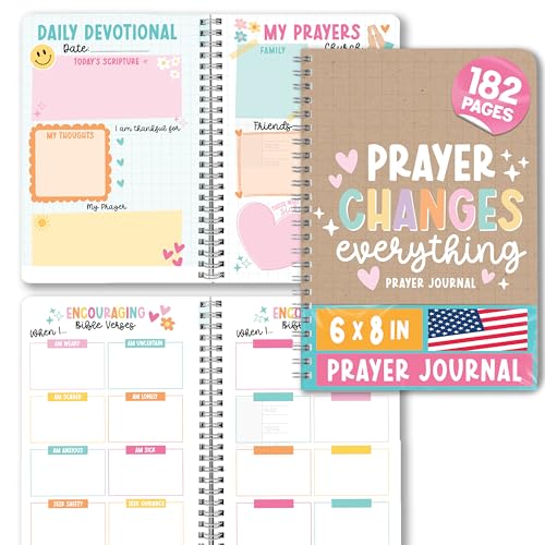 Journal de prière guidée pour femme en kraft | Carnet quotidien