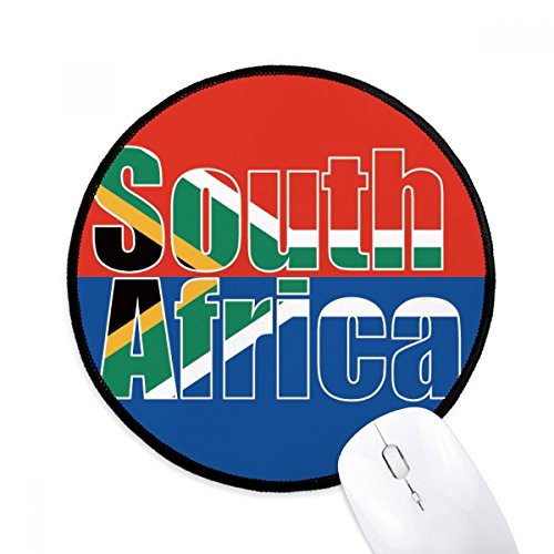 Tapete de ratón antideslizante con bandera de Sudáfrica y bordes reforzados para juego preciso